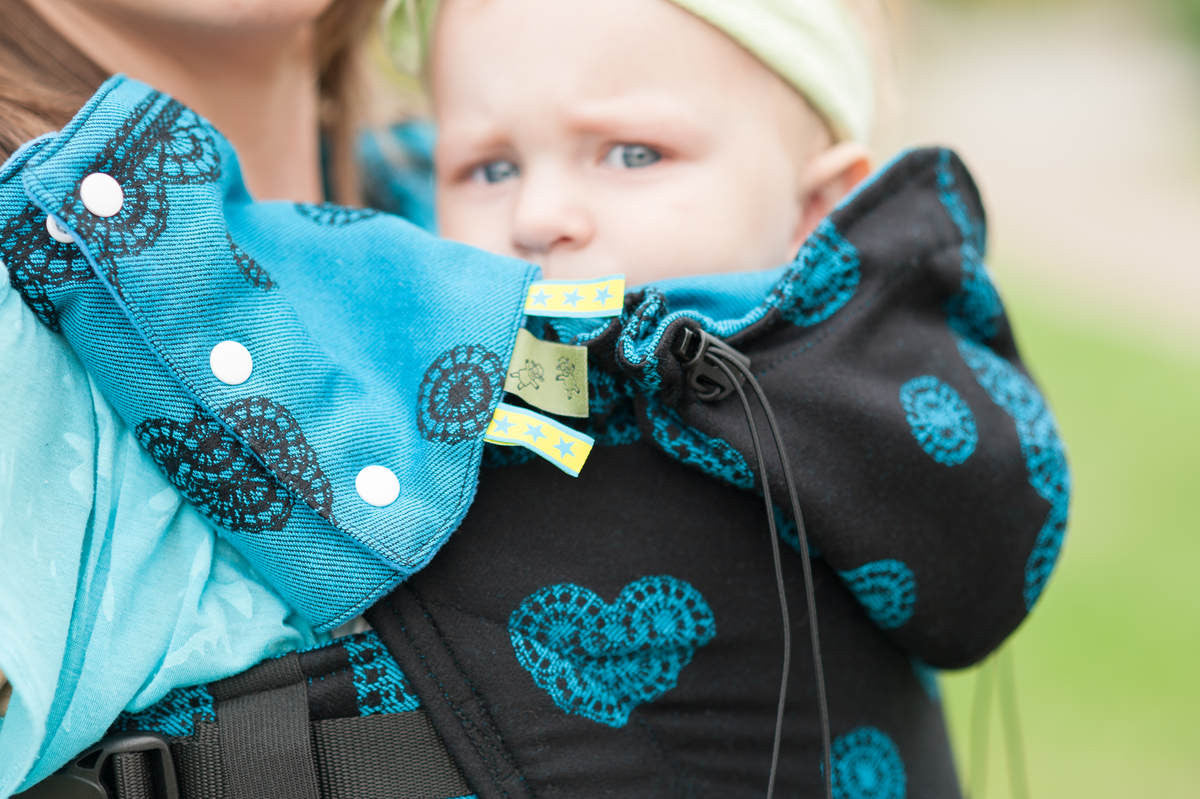 DROOL PADS & REACH STRAPS SET for baby carrier - Divine, REVERSE - The Birth Shop
