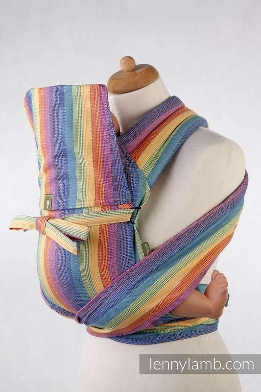 MEI-TAI CARRIER MINI, BROKEN-TWILL WEAVE - 100% COTTON - WITH HOOD, LUNA - The Birth Shop