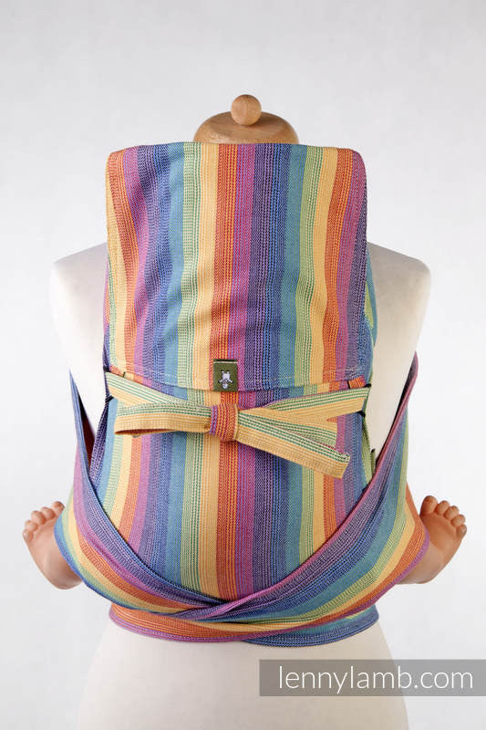 MEI-TAI CARRIER MINI, BROKEN-TWILL WEAVE - 100% COTTON - WITH HOOD, LUNA - The Birth Shop