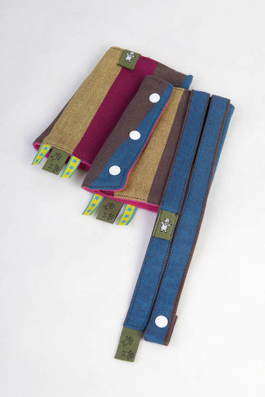 LL DROOL PADS & REACH STRAPS SET - FOREST MEADOW - The Birth Shop