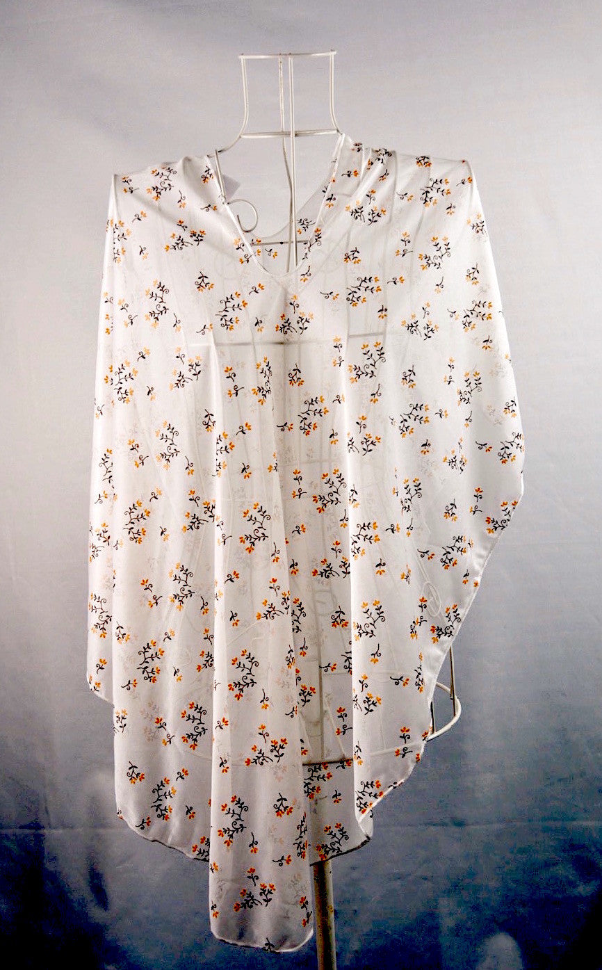 Summer Feather Lightweight Scarf -Floral Buds - The Birth Shop