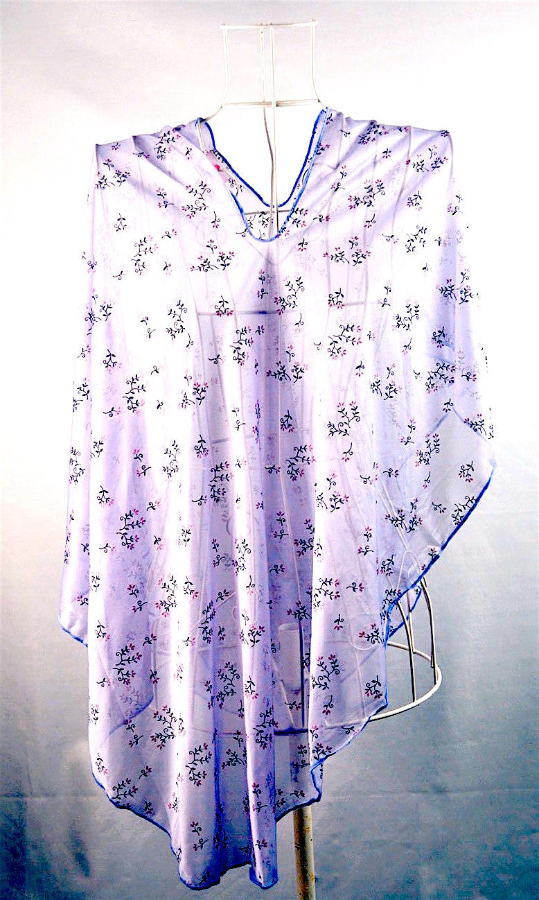 Summer Feather Lightweight Scarf - Lilac Floral - The Birth Shop