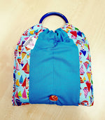 Basic Cotton-Linen - Sailboats - Turquoise - The Birth Shop